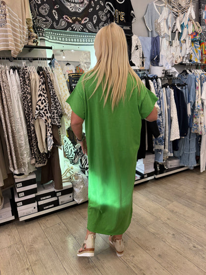 Robe t shirt verte