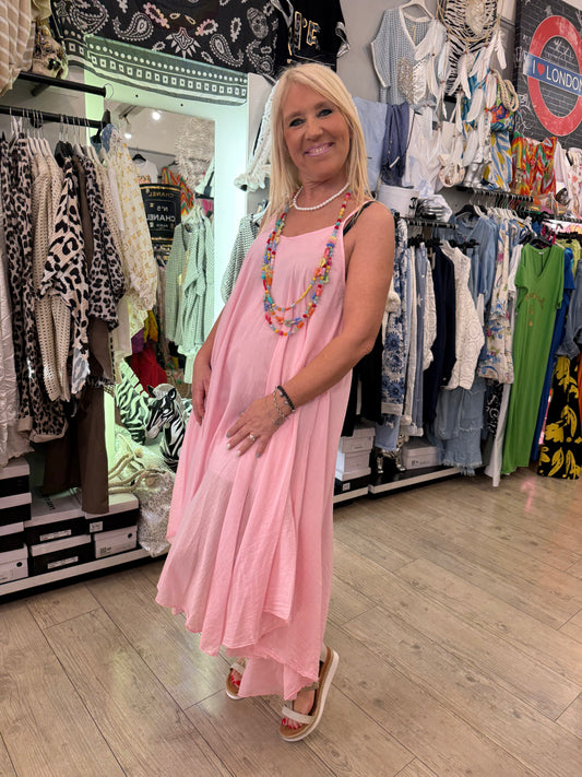 Robe marine rose