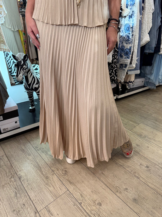 Jupe plissée beige Juliette