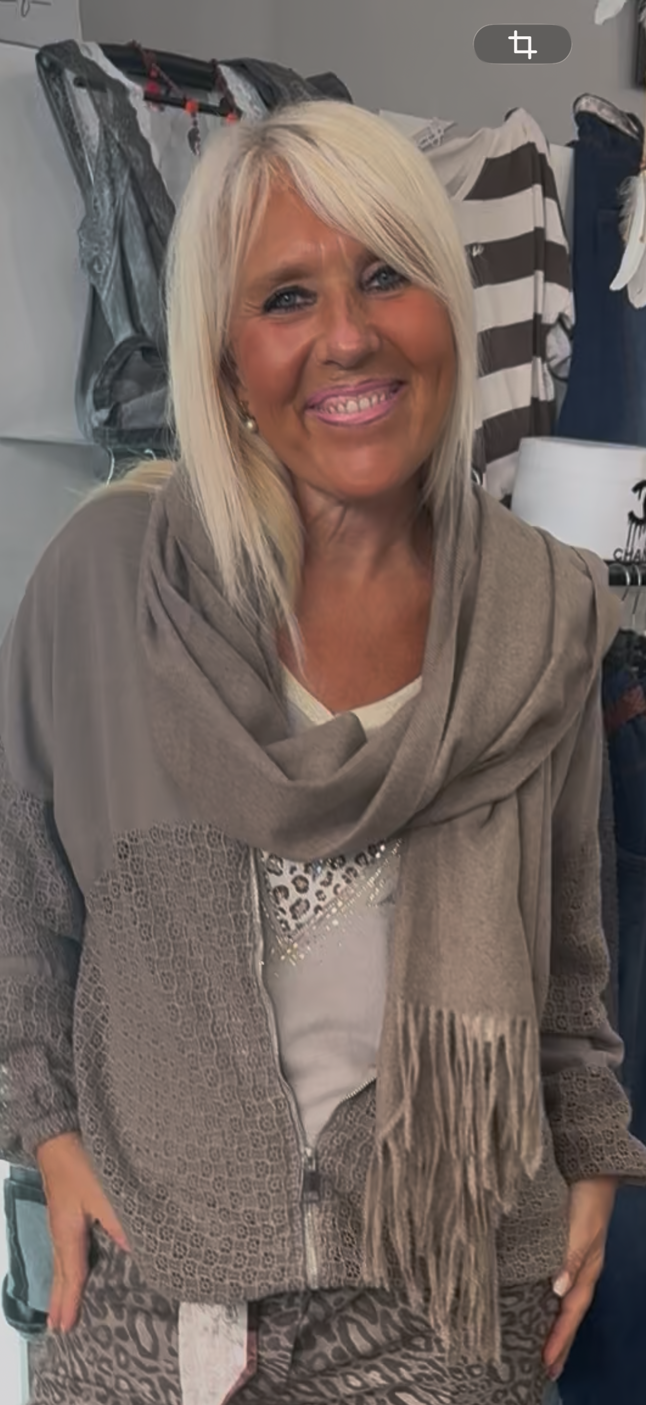 Écharpe taupe