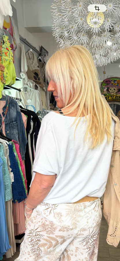 T shirt j adore blanc