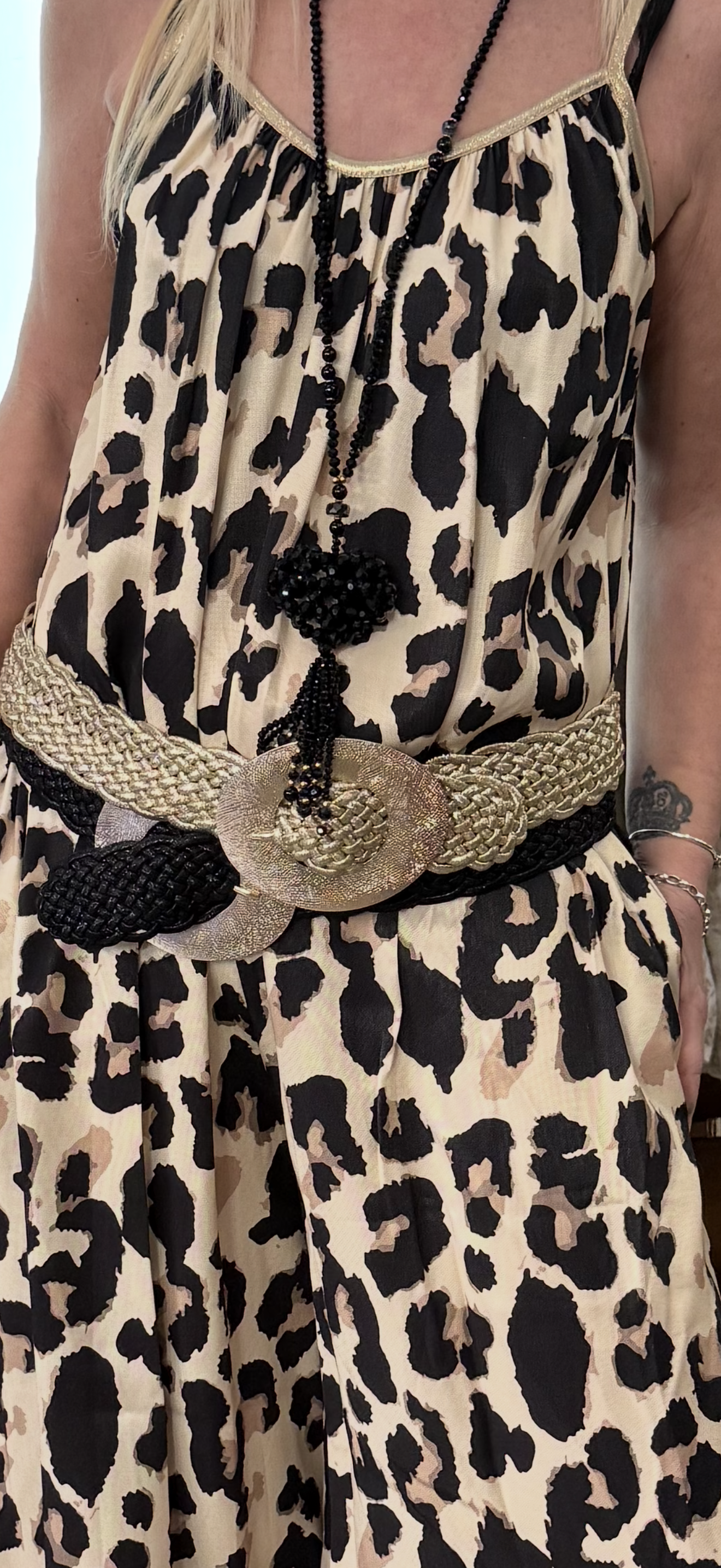 Ceinture élastique or