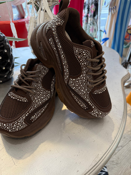 Baskets strass choco