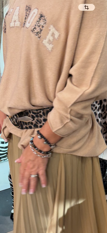 Ceinture léopard