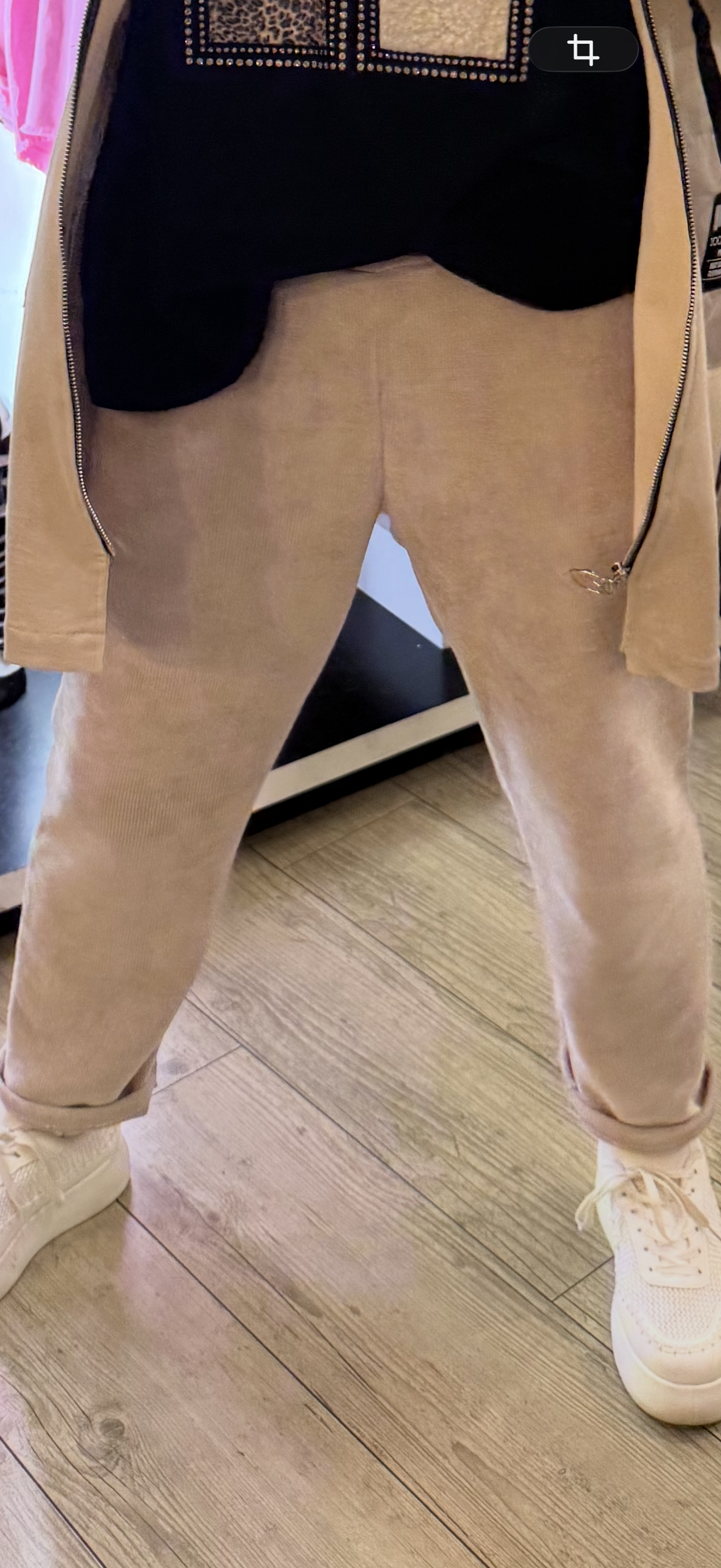 Pantalon velours beige